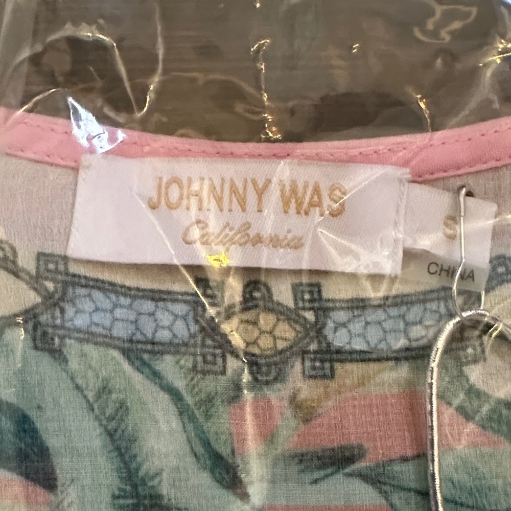 Johnny Was Taina Tropical Kimono Turquoise NWT Size Small $228 Resort Cover Up - Picture 4 of 7